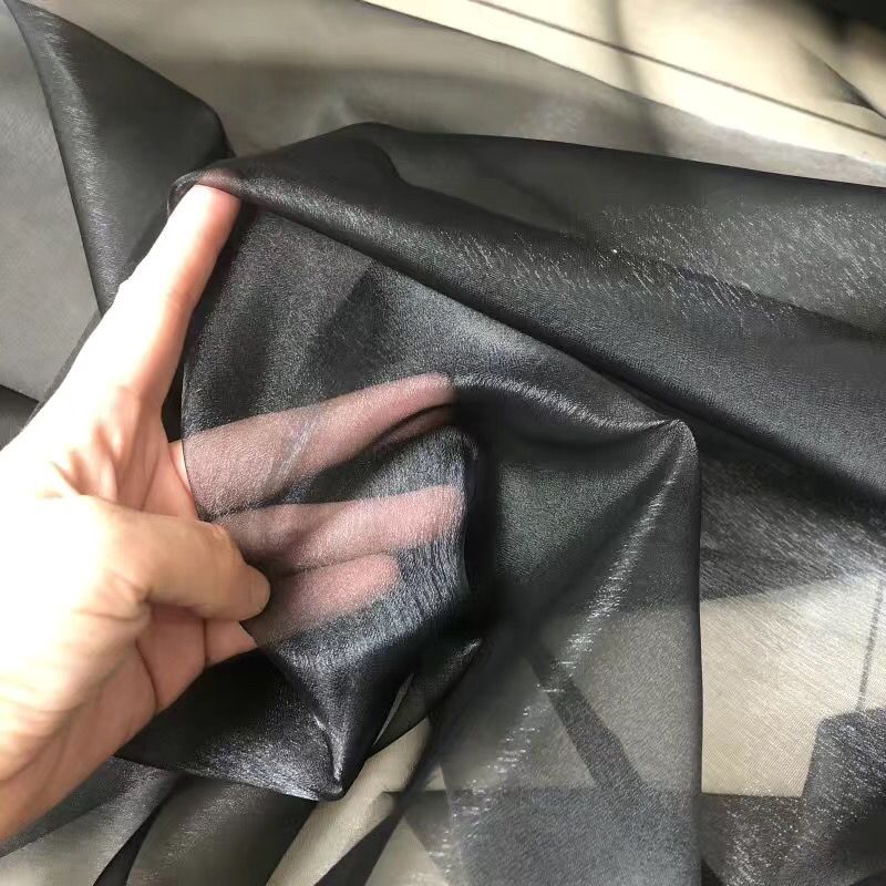 Cloudy Chiffon Fabric with Sheen Slightly Stiff Texture Suitable for Wedding Dresses Formal Gowns and Designer Clothing Fabrics