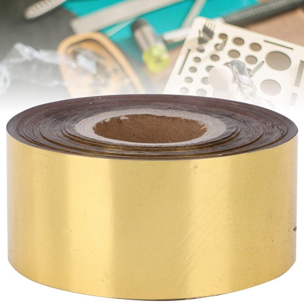 Gold/Silver Hot Stamping Foil Paper 400 Feet Roll Leather Stamping Foil For Craft Gift Card