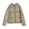 Zero pressure light down jacket women's short models New Year's models Small V-neck small fragrant style Thickened coat tide in autumn and winter