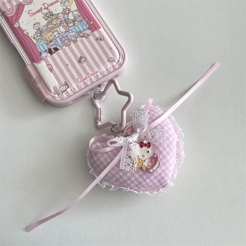 Sanrio Pink Stripe Cute Party iPhone 17/16 Pro Max/15/14 Case for Girls