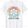 Graphic Birthday Gift  Atom Retro Style Science T-Shirt Men Clothing Streetwear Graphic T Shirts  Anime Tshirt