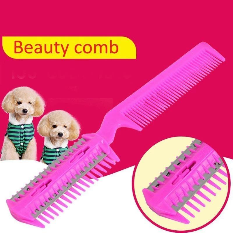 dog brush with razor