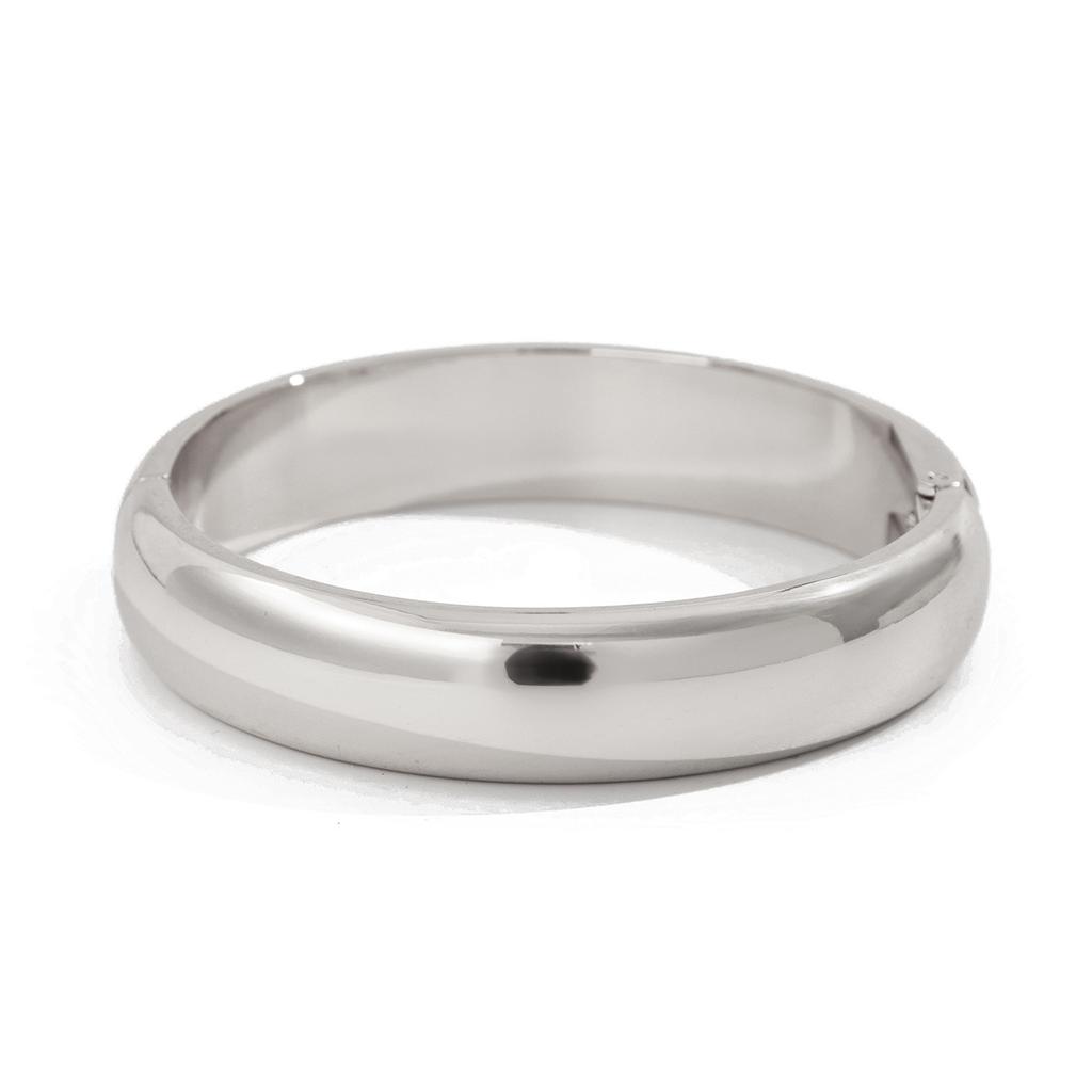 Übertriebene Wasserwelle Glatte Oberfläche Breites Armband, Modisches Metalltextur Ringarmband Armband