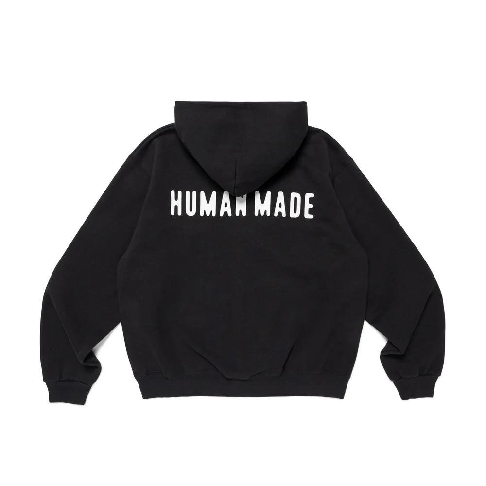 HUMAN MADE Classic Zip-Up Sweat Hoodie Black