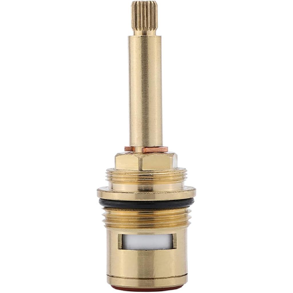 Replacement Ceramic Tap Cartridge, Brass Ceramic Stem Disc Cartridge Insert Faucet Valve Quarter TurnCeramic Tap Valves for Bathroom Kitchen Tap(Red)