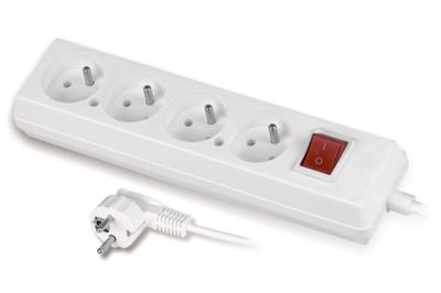 Housing Extension Cord 4 Sockets 3 Meters With Switch - Vt-300-1403W