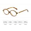 Fashion Ins Women Men's Optical Spectacle Glasses Vintage Small Oval Frame Eyeglasses Finished Ladies Computer Plain Eyewear