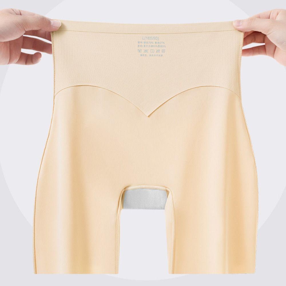 High Waist Skirt Seamless Shorts Anti-Glare Tummy Control Shorts Elastic Short Leggings  Summer