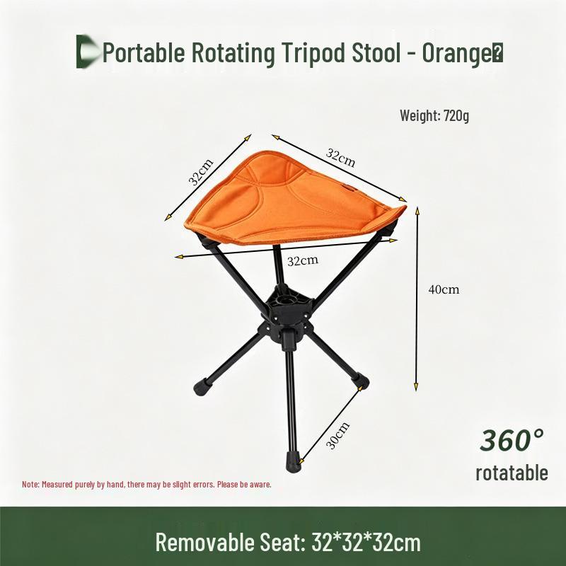 Portable Triangle Folding Chair - Lightweight, Easy to Store for Outdoor and Fishing