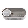 Bluetooth Speaker Dual Alarm Clock Bluetooth5.0 Mirror Clock Speaker Rechargeable Portable for
