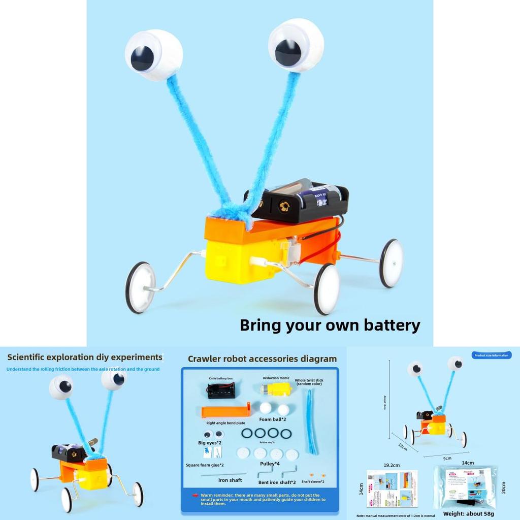 Self Made Electric Insect Assembly Experimental Material Set Kid Puzzle Toys For Kids Educational Stem Toy
