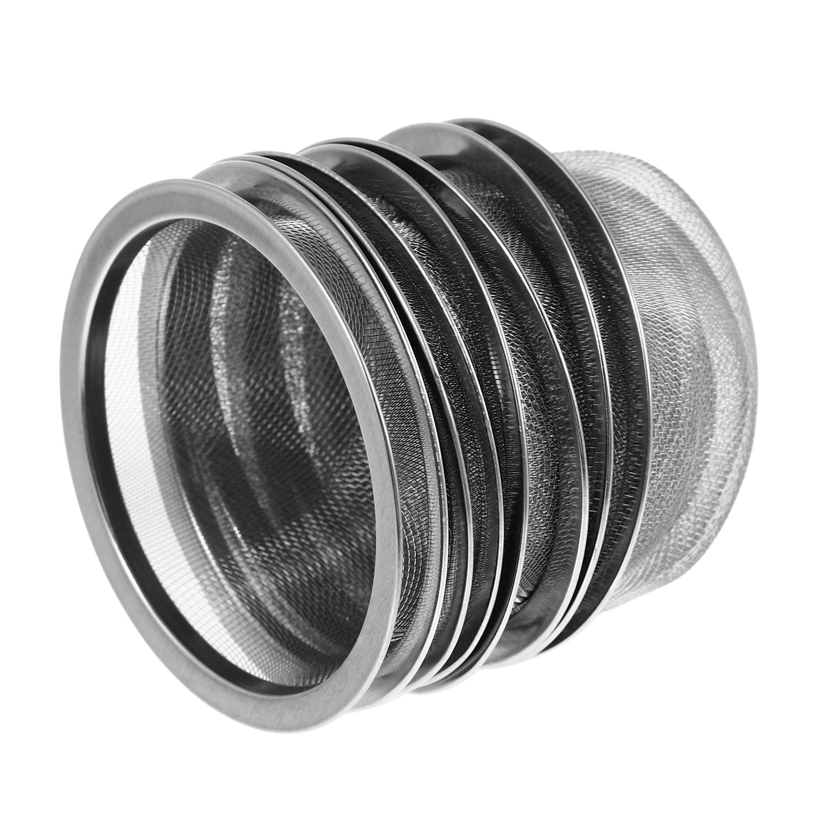 

8Pcs Stainless Steel Infuser Basket Fine Mesh Tea Filter Strainer for Loose Herbs Spices Reusable Steeper Tool 7.6X5CM