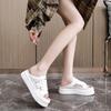 K new mesh semi-drag summer tide hollow breathable thick-soled casual slippers sandals board shoes