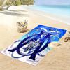 l'Oheme Logo Print Beach Towel, Large Soft Quick Dry Towel for Beach Camping Swimming