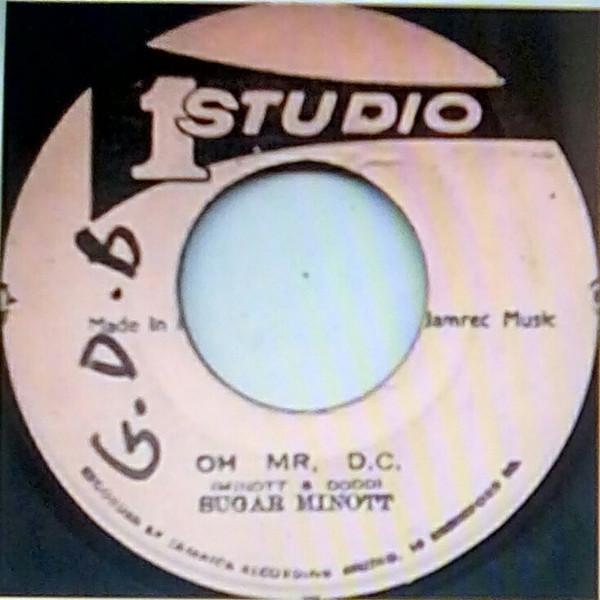 

7inch Record SUGAR MINOTT Oh Mr. D.C NONE Studio One Jamaica Reggae Ska Dub Used