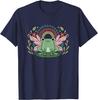Frog Rainbow Cottagecore Aesthetic Graphic Tee Soft Casual Unisex T-Shirt