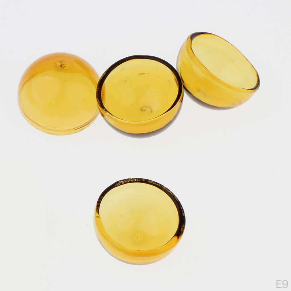 6 Pcs Pendant Charm Half Globe Glass Container for
