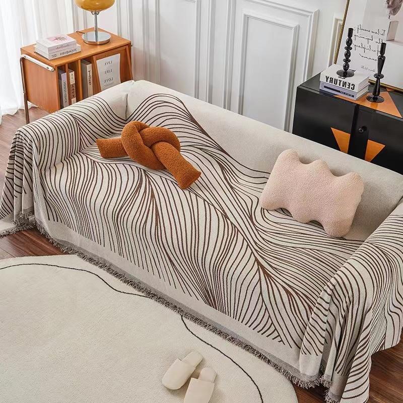 1PC Chenille Sofa Cover Living Room Minimalist Cat-Proof Sofa Cover 3-Seater Modern Sofa Cover l-Shaped Sofa Cover 180x460cm