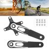 Aluminum Alloys Square Tapers Crankset Durability Fixed Gear Fixie Crankset for Enhancing Climbing and Accelerations