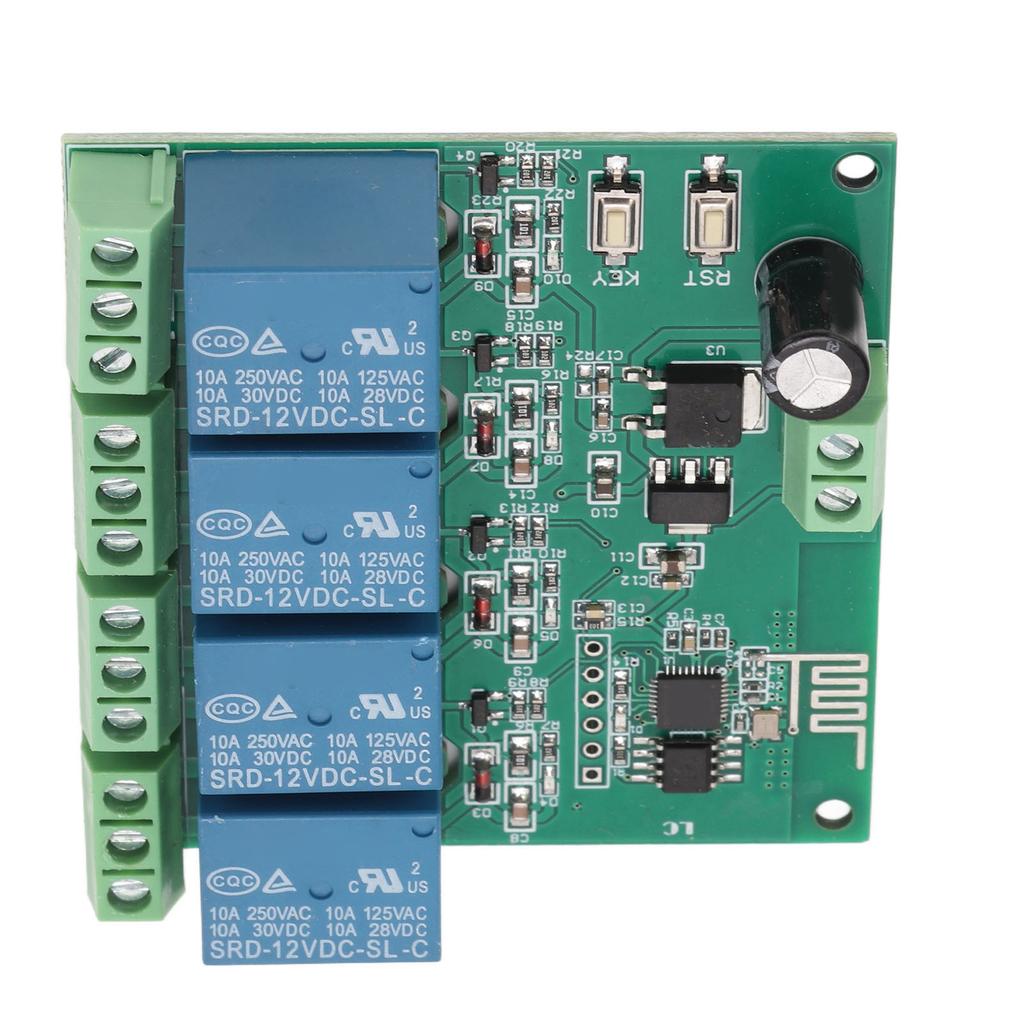 4 Channel Relay Module ESP8266 Chip WiFi Wireless Control Quad Relay Board for Electronic Equipment