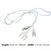 Hand Line Epee Body Cable Transparent Fencing Foil Wires Fencing Body Cords  Electronic Supply