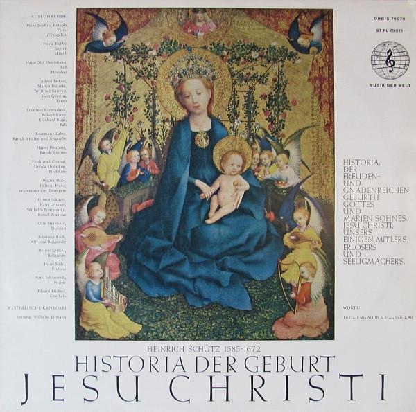 

LP Record HEINRICH SCHUTZ Historia Der Geburt Jesu Christi 70070 Orbis 1964 Germany Classical Used