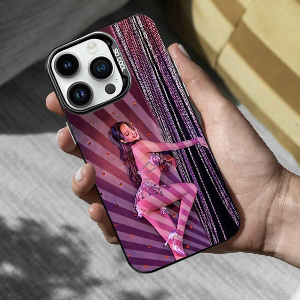 Hot L-LISA K-Korea Singer Phone For iPhone 14,17,13,12,11,16,15,Mini,Pro,SE,XS,MAX,Black Matte Silicone Cover Case