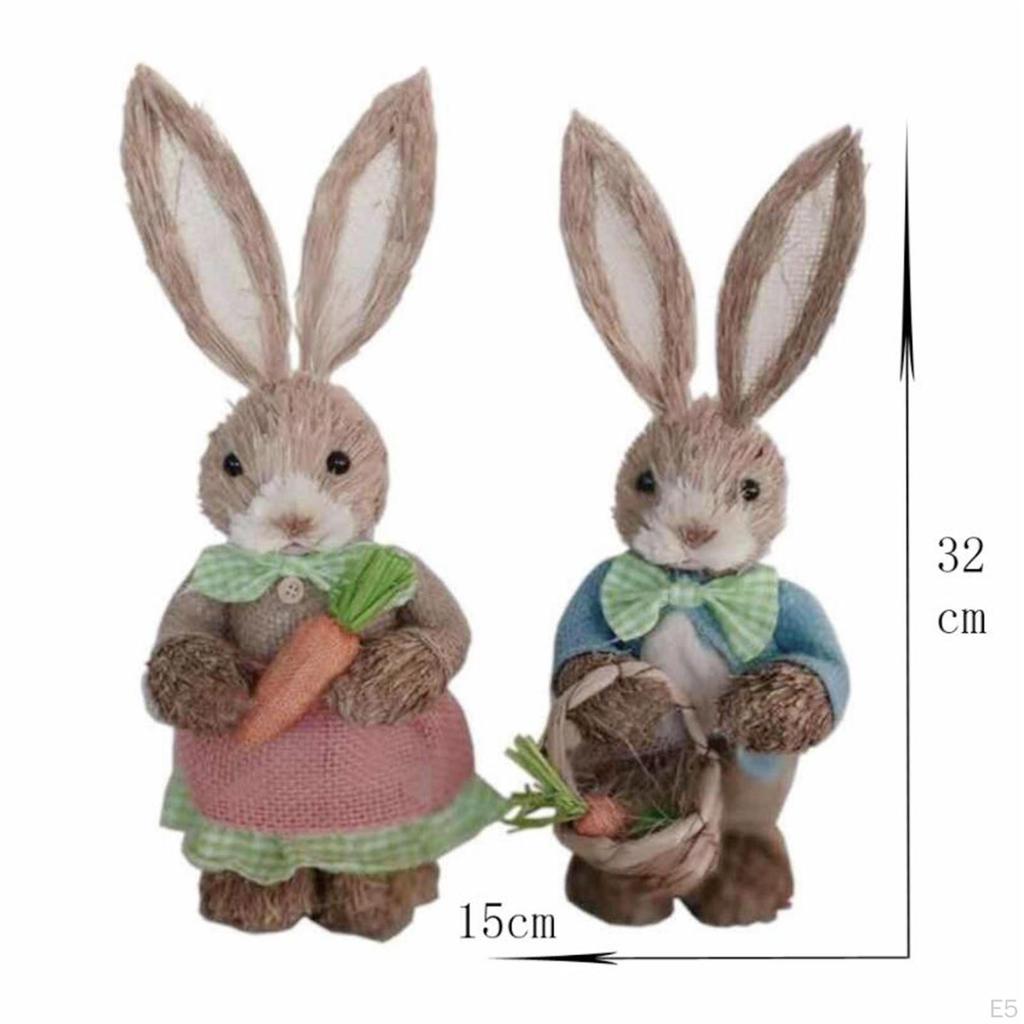 1 Pair Easter Bunny Decorations Ornaments