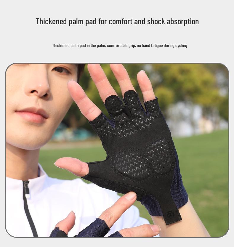 Guanti da Ciclismo Estivi Unisex: Protezione solare, Assorbimento degli urti, Antiscivolo, Traspirante per Ciclismo su Strada e Mountain Bike
