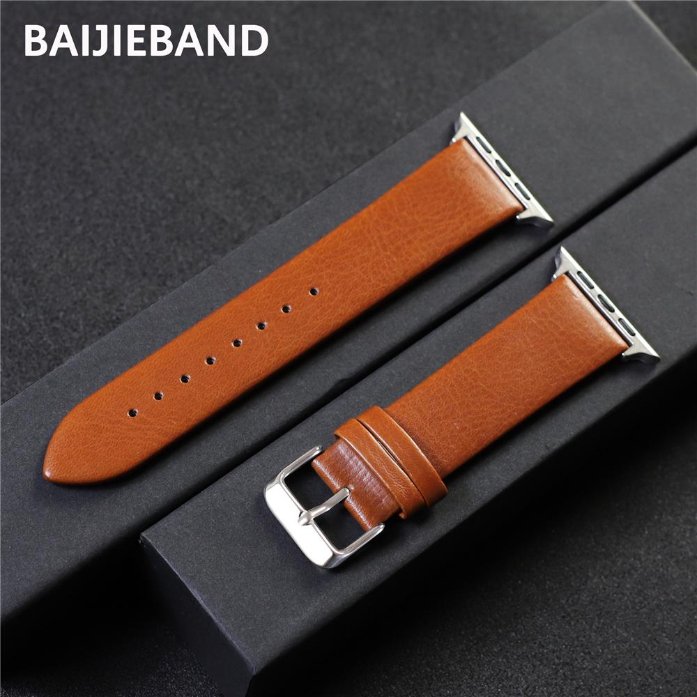 Leather Strap for Apple Watch Band 45mm 41mm 44mm 40mm 42mm 38mm 49mm Man Woman Bracelet for Iwatch 9 8 7 6 5 4 SE Ultra 2