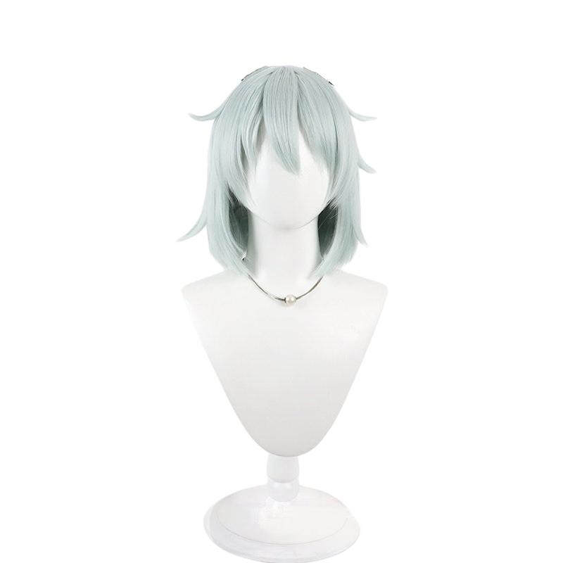 Chainsmoker Katze Yaniko Satou Cosplay Perücke Gemischte Flauschige Faserhaare Mit Katzenohren Yani Neko Anime Haarteil Halloween Cosplay