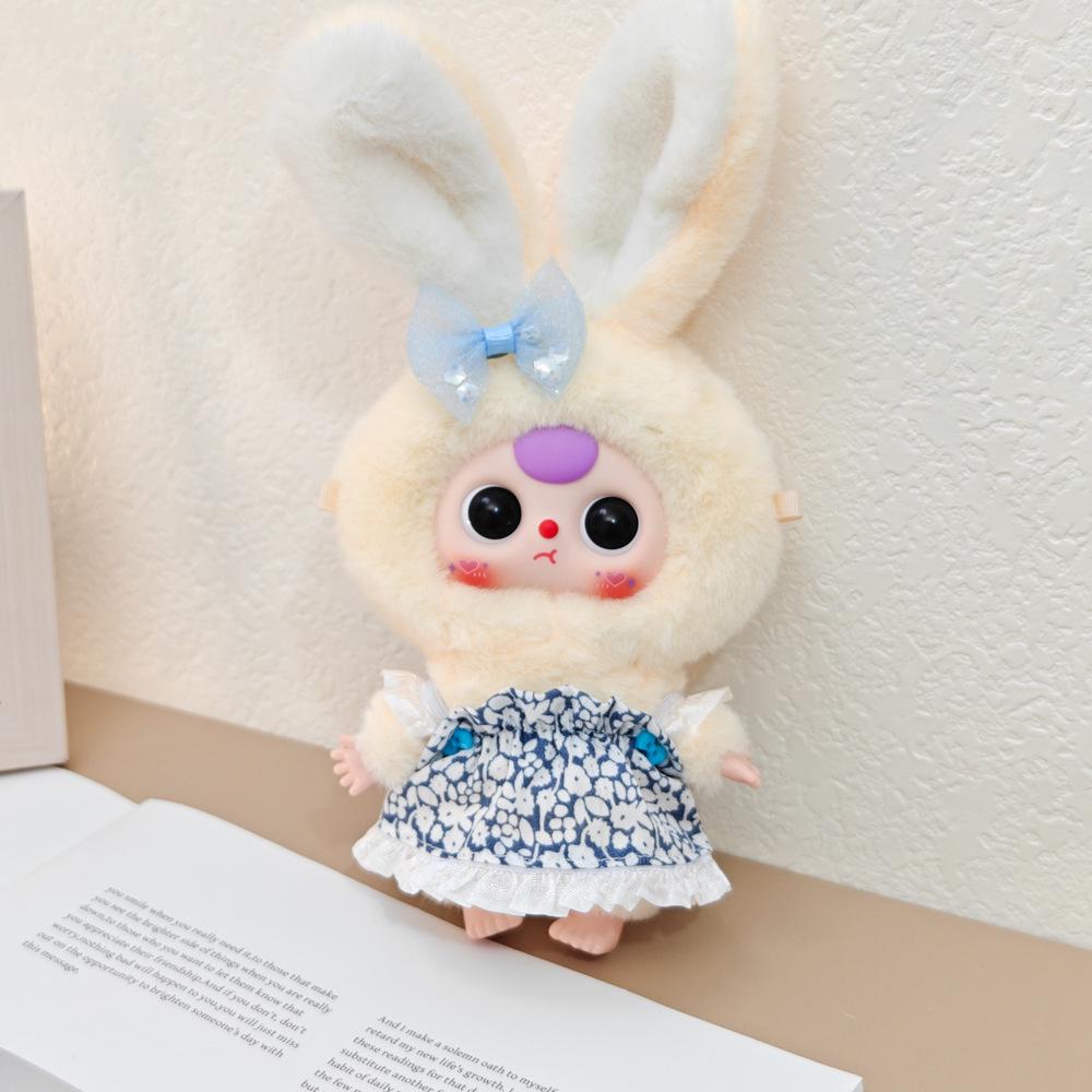 Macaron Little Rabbit Doll Clothes: Cute Pendant, Outfit for 3-Year-Old, Blind Box Edition
