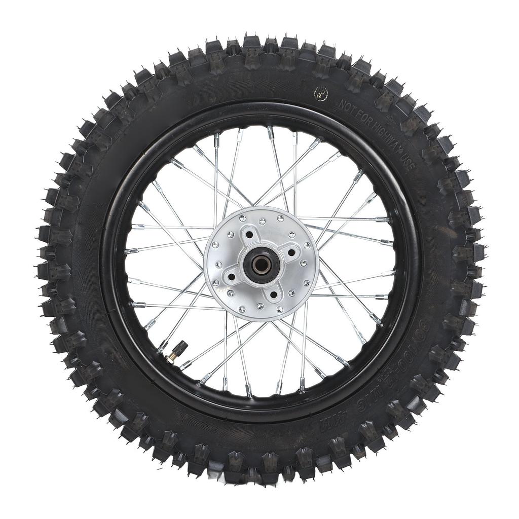 80 100‑12 Rear Rim Tire Dirt Bike Rear Wheel for 70 90 110 125 140 150 160cc Petrol Scooter