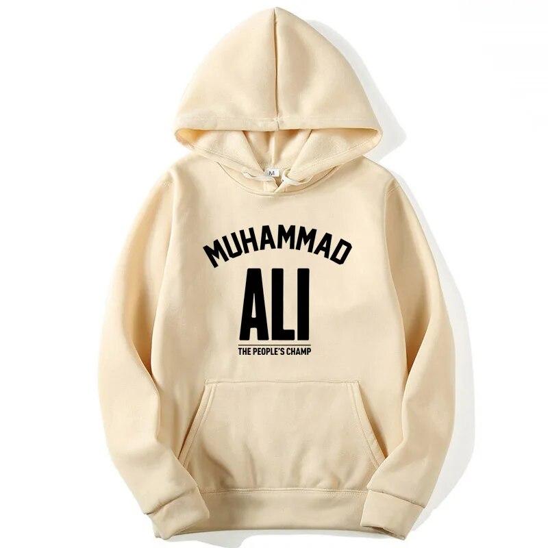 Модные брендовые толстовки унисекс с принтом Мухаммеда Али смешанный хлопок весна-осень мужские повседневные толстовки в стиле хип-хоп кофты с капюшоном L 4839₽