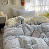 Class A Mother and Baby Grade Pure Washed Cotton Four-piece Set Ins Small Fresh Bed Sheet Quilt Cover Student Dormitory Style Bedding Set