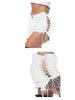 Beggar Ripped Women's Jeans with Eyelet Bandage - European and American Sexy Nightclub Hot Pants