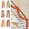 Creative Red Autumn Maple Leaves 1.7m Simulated Maple Leaves Fake Autumn Vines Fall Decor