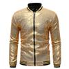 Men's Loose Sequin Dance Suit Zip Cardigan Jacket