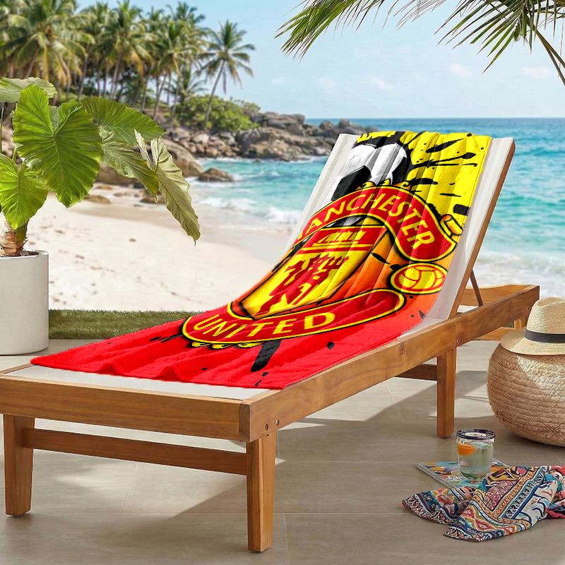 Manchester Football Fashion Beach Towel: Ideal for Summer Adventures Soft, absorbent and quick drying suitable for swimming and bathing