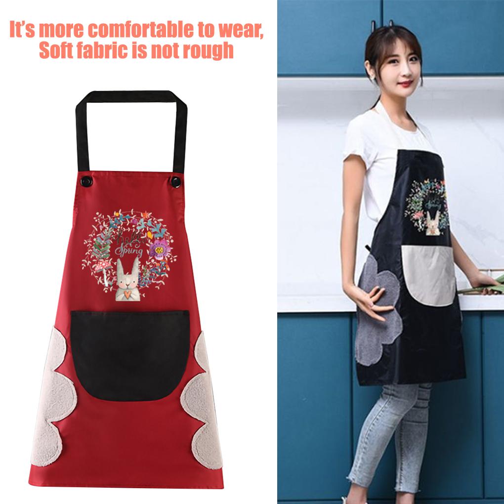 Zástěra PVC Nastavitelná Náprsenka Bez rukávů Domácí Vaření Zástěra Kuchyňský doplněk