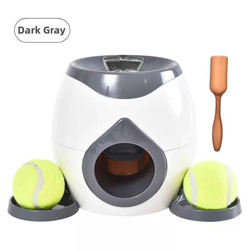 2 In 1 Dog Pet Interactive Toy Tennis Ball Launcher Automatic Throwing Training Reward Machine Fun Feeding Machine Pet Supplies