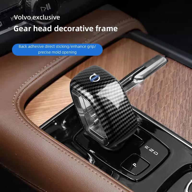 Car Badge Knob Handle Cover Gear Head Shift Emblem Stickers Decoration Decal  For Volvo XC90 560/XC60 S60 V60 XC40 S90 V90 590
