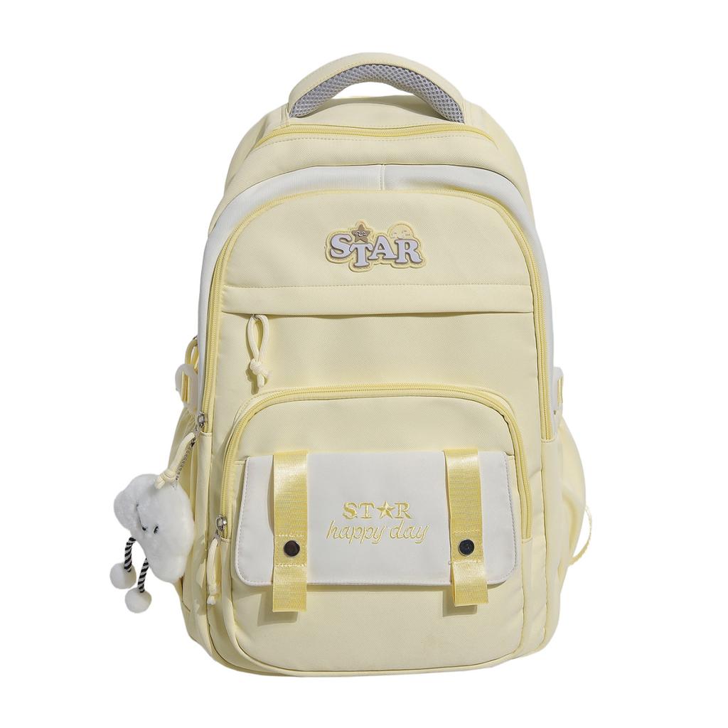Schoolbag New Female Junior High School High School College Student Backpack Girl Fashion Lightweight Large Capacity Backpack