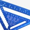 Square Protractor High-Precision Aluminum Alloy Triangle Ruler Double Scale Miters Framing Measurement Ruler Lightweight
