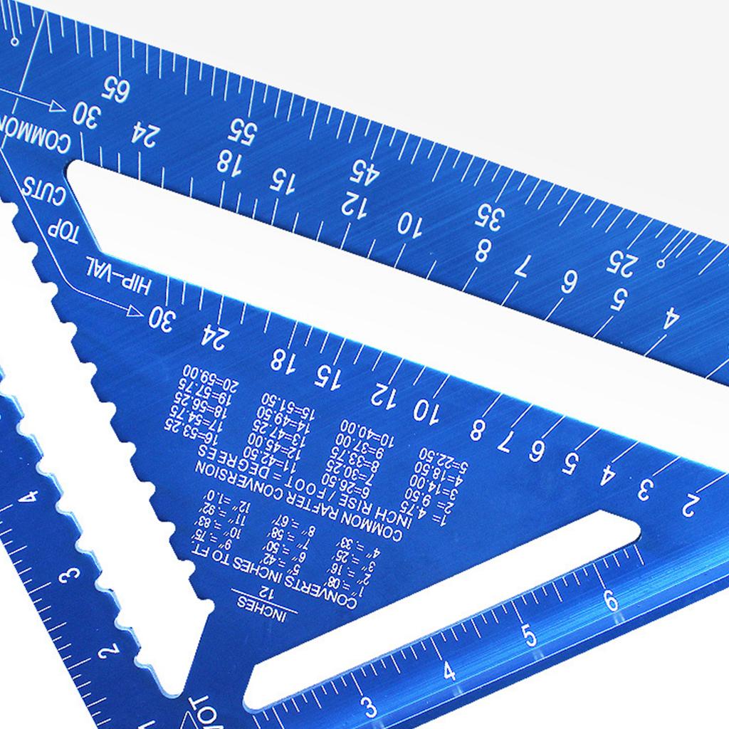 Square Protractor High-Precision Aluminum Alloy Triangle Ruler Double Scale Miters Framing Measurement Ruler Lightweight