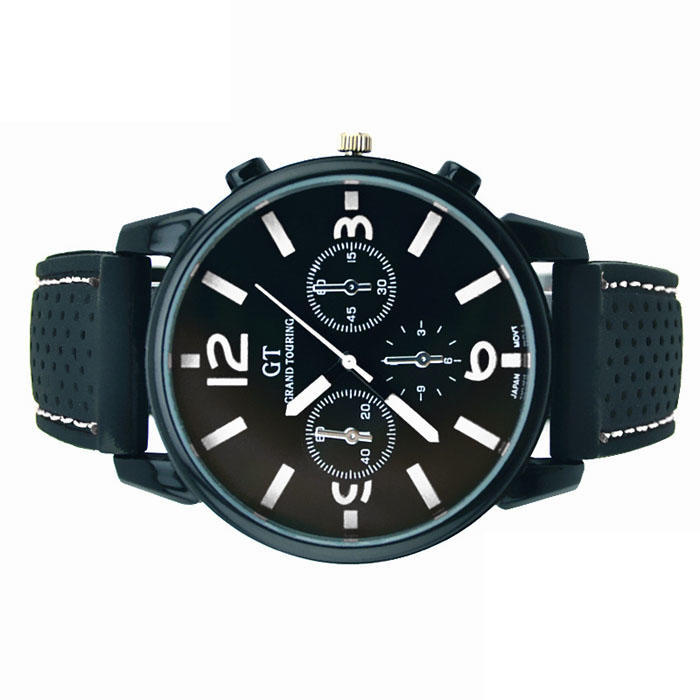 Men Fashion Stainless Steel Sport Cool Quartz Hours Wrist Analog Watch WH