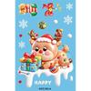 9Pcs PVC Christmas Window Stickers Removable Christmas Static Stickers  New Year Party Decor