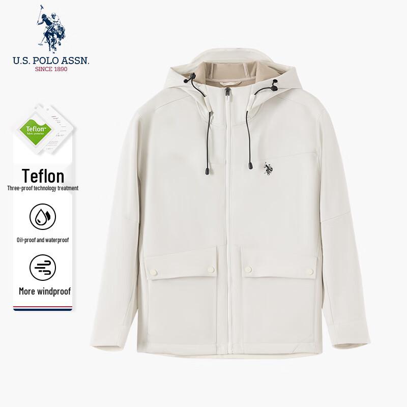 U.S. Polo Assn. Herren Kapuzen-Outdoor-Dreifachschutzjacke