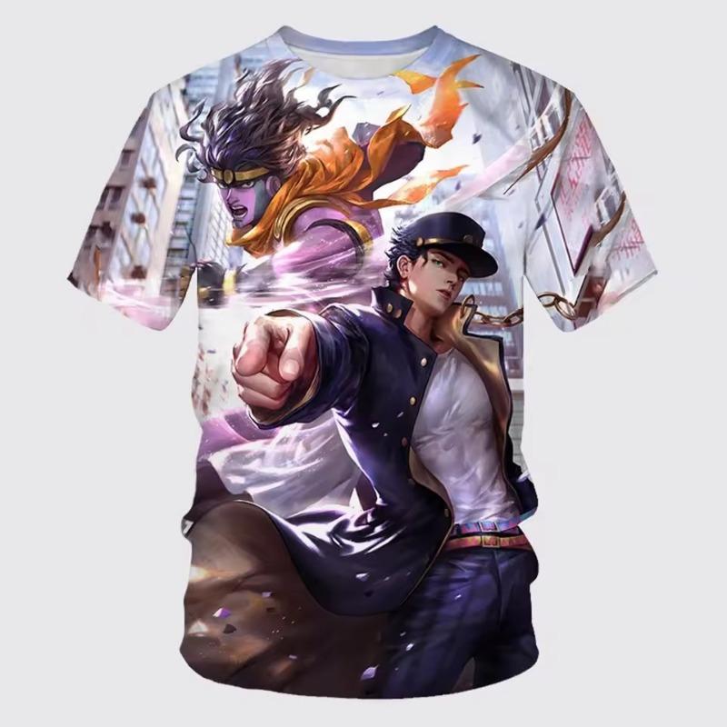 Summer Fashion Men 3D Printed Harajuku T-shirt Neutral Hip-hop Casual Cool and Comfortable Short Sleeved Top