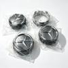 CRN1 4pcs 75mm Car silver Red Wheel Center Hub Caps For Mercedes Benz AMG W212 W205 W204 W211 W213 Accessories A0004000900